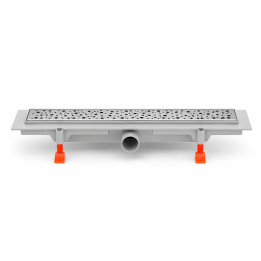 CHUDEJ tuš kanalica 550mm DROPS hrom mat