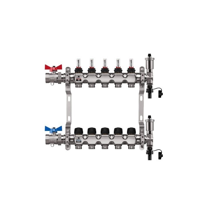 WIGELL inox sabirnik sa termostatskim ventilima 1x3 set