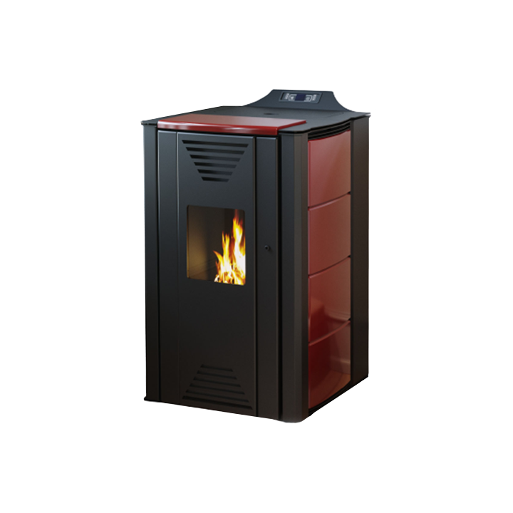 THERMOFLUX kamin na pelet INTERIO 14kW crveni