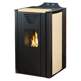 THERMOFLUX kamin na pelet INTERIO 25kW bež